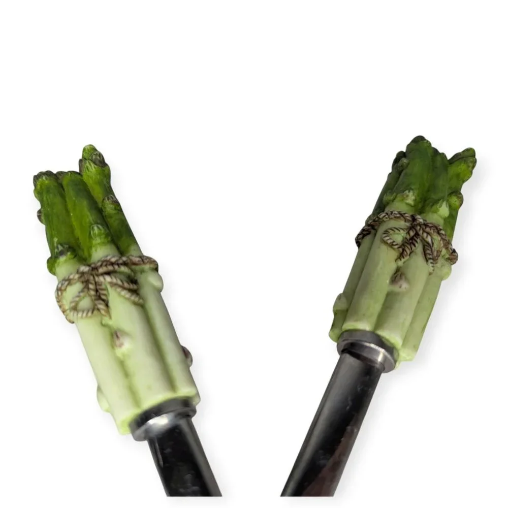 Falkelmann Rostfrei Inox 18/0 Asparagus Handle Salad Serving Spoon Set of 2
